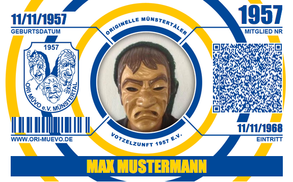 Mitgliederausweis Ori MüVo