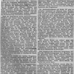Zeitungsartikel zum 10-jährigen Jubiläum am 11.11.1967